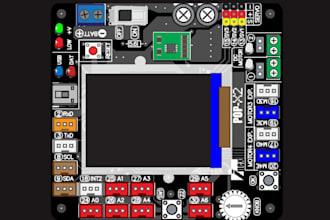 erstelle ein sauberes, optimiertes pcb layout mit professionellem routing