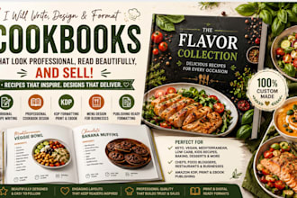 design write recipes for cookbook book formatting book design meal plan cookbook