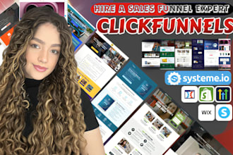 clickfunnels sales funnel, thrivecart, leadpages, systeme io landing page