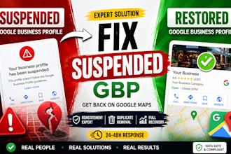 fix suspended google business profile and reinstate gbp
