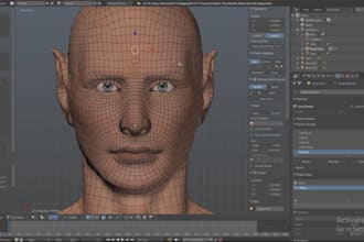 convert, rig cc4 model,  5 maya,  blender, humanoid, c4d , modular