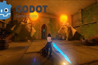 develop a complete 2d or 3d multiplayer game in godot and fix bugs