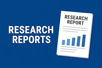 research on any topic and give quality reports