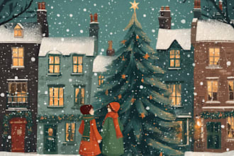 design christmas themed illustration