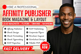 layout your book or ebook in affinity publisher project