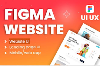 do figma website design, website UI UX design, figma design, website mockup