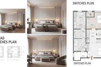 create interior design shop drawings and elevations