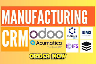 setup manufacturing crm odoo acumatica genius erp ifs cloud delmiaworks sugarcrm