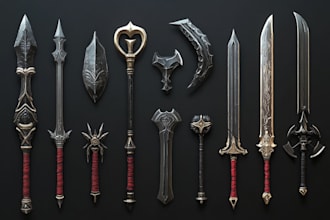 draw your prop or fantasy weapon designs