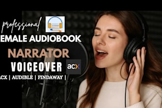 female audiobook narrator american female voiceover for acx audible findaway