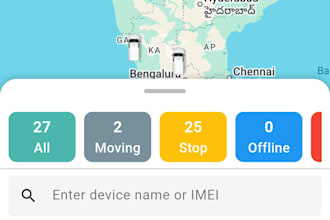 develop custom gps tracking application for both android and IOS