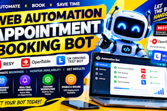 do reservation bot booking bot appointment booking bot resy bot uk driving test