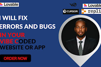 fix errors and bugs in your vibe coded website or app replit, lovable, etc