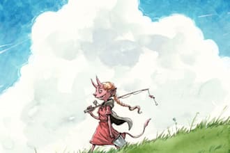 draw an illustration full of wacky characters for your childrens book