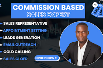 commission based sales closer sales representative online sales and salesperson