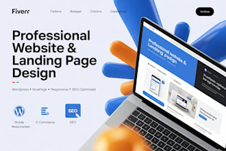 tilda website, portfolio, or ecommerce website using nicepage, wordpress, wix