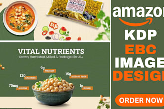 design amazon KDP infographics amazon ebc image editing and enhanced brand