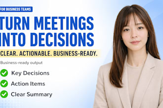 create professional meeting minutes from zoom meetings within 24 hours