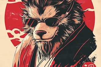 do japanese tshirt design or anime graphic custom t shirt