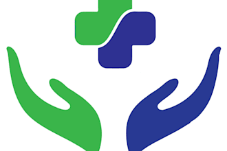 do modern medical, healthcare and pharmaceutical logo and t shirt design