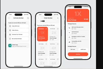 develop esim activation app, virtual sim app, cellular data app, linphone app
