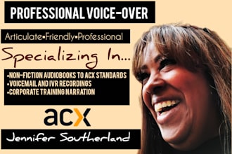 narrate your non fiction audiobook with high quality sound