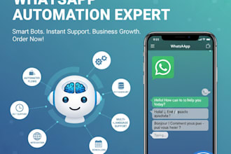 build whatsapp chatbot, whatsapp api and automation bot