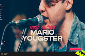 build squarespace indie music website artist website record label website