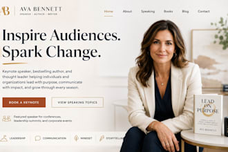 design squarespace public speaker website keynote speaker author writer