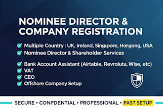 register your ireland company with eeu nominee directors and address