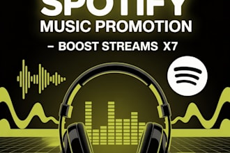 x12 spotify music promotion to double your streamers
