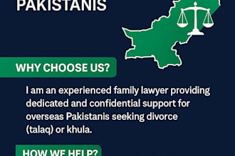 file divorce or khula in pakistan and handle all legal proceedings