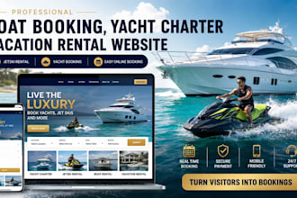 boat booking yacht charter vacation rental website jetski rental, yacht booking