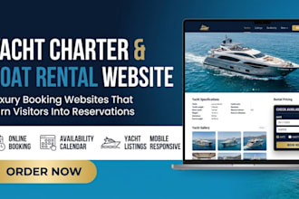 build a yacht charter and boat rental website with online booking