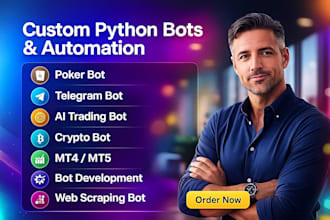build advanced ai trading bots, poker bots, and telegram automation systems