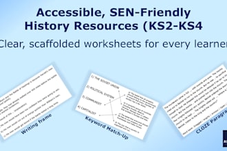 create accessible history resources for ks2 to ks4