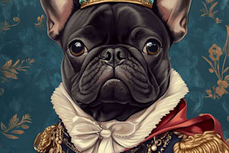 do watercolour pet portrait, dog portrait