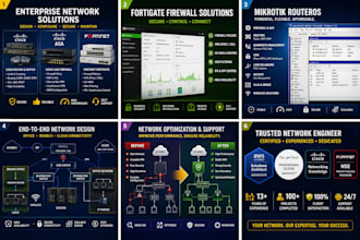 configure cisco, mikrotik, fortigate firewall, VPN and network