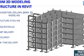 create bim revit structural and architectural models