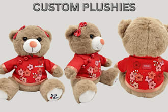 create soft handmade custom toy stuffed kawaii plushies crochet teddy bear