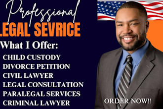 be your trusted lawyer paralegal for civil, criminal, family and custody matters