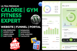 rebuild wordpress fitness calculator website web calculator fitness gym website