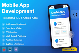 develop a professional mobile app for IOS and andriod
