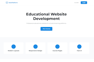 build a modern educational website for your learning platform