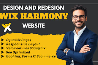 build wix harmony website design custom wix ai website developer expert
