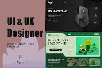 design modern professional UI UX in figma for website and mobile app