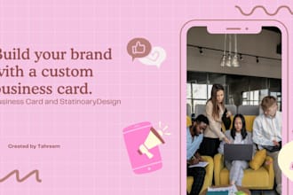 develop fantastic business card or stationery for you