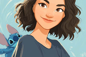 do disney cartoon portrait