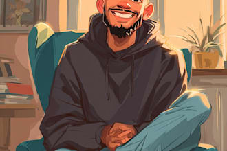 design cute disney cartoon portrait