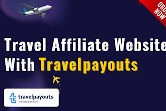 make a travel affiliate website with travelpayouts for passive income